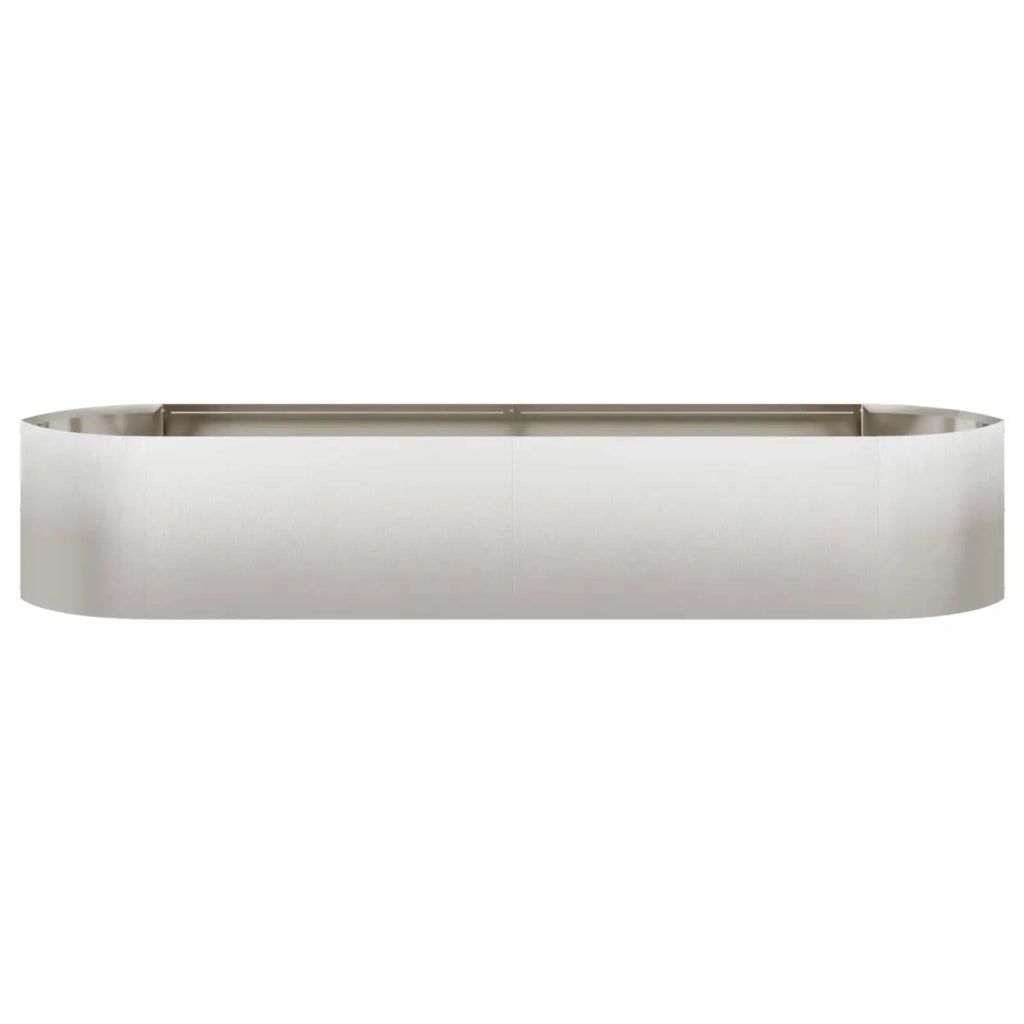 Letto rialzato da giardino Acciaio Inox 220 x 40 x 40 cm 8011723