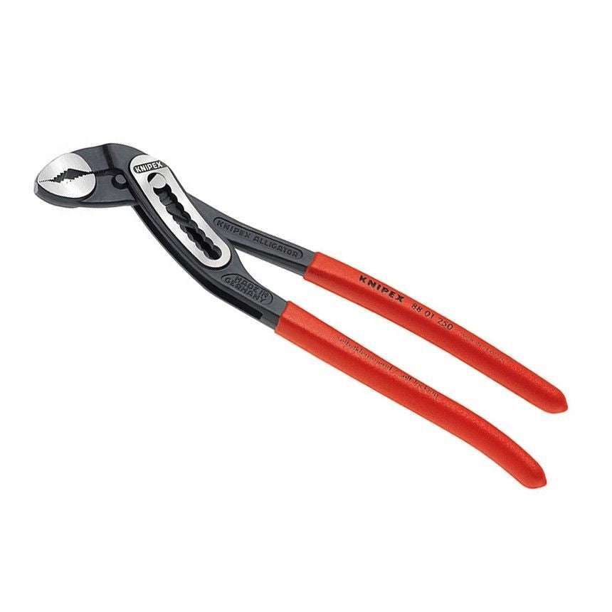 Knipex 88 01 180 Alligator Pinza Regolabile in Acciaio al Cromo Vanadio Durezza 61 HRC con Regolazione a Scatto su 9 Posizioni colore Nero