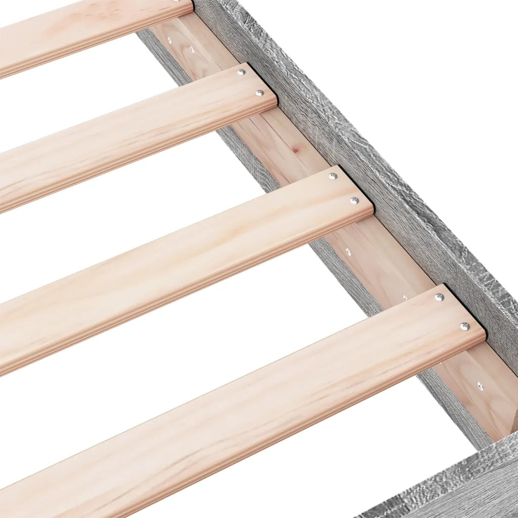 Giroletto-Struttura Letto Grigio Sonoma 100x200 cm in Legno Multistrato 731915
