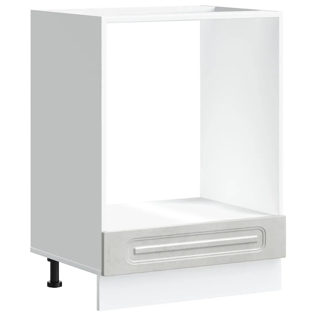 Armadio per Forno Kalmar Grigio Cemento in Legno Multistrato