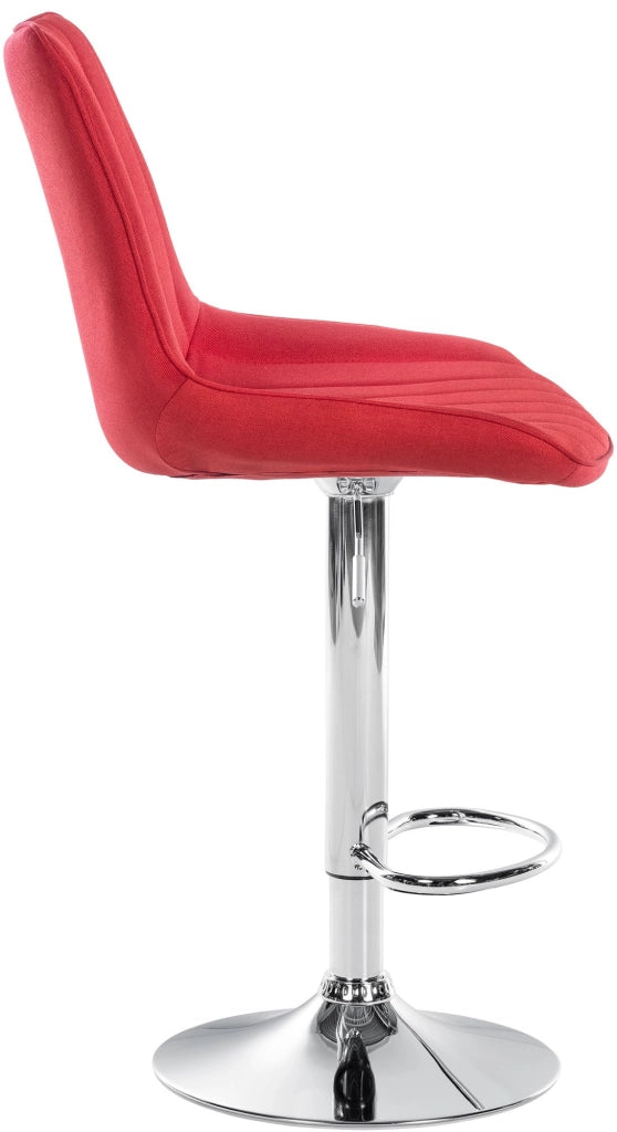 2er Set Barhocker Toni Stoff chrom