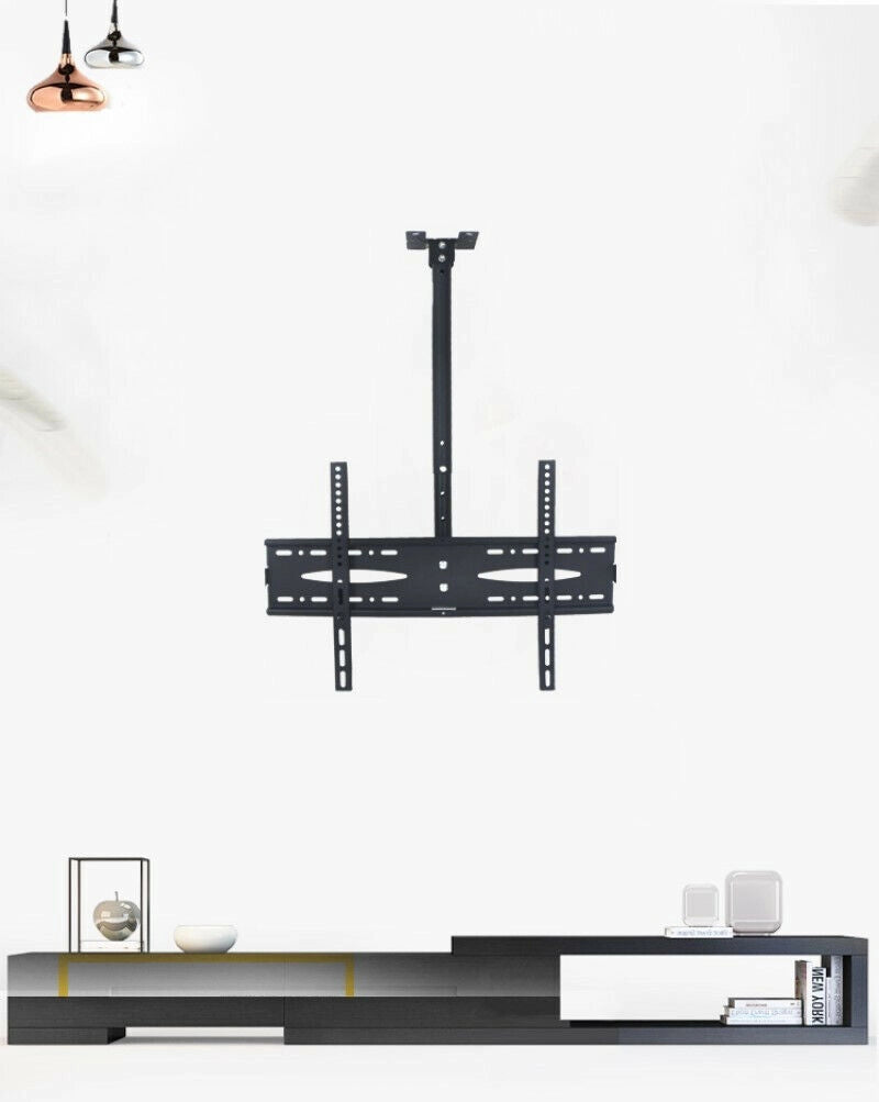 SUPPORTO SOFFITTO PER TV STAFFA BRACCIO REGOLABILE DA 32 A 72 POLLICI MAX 45KG