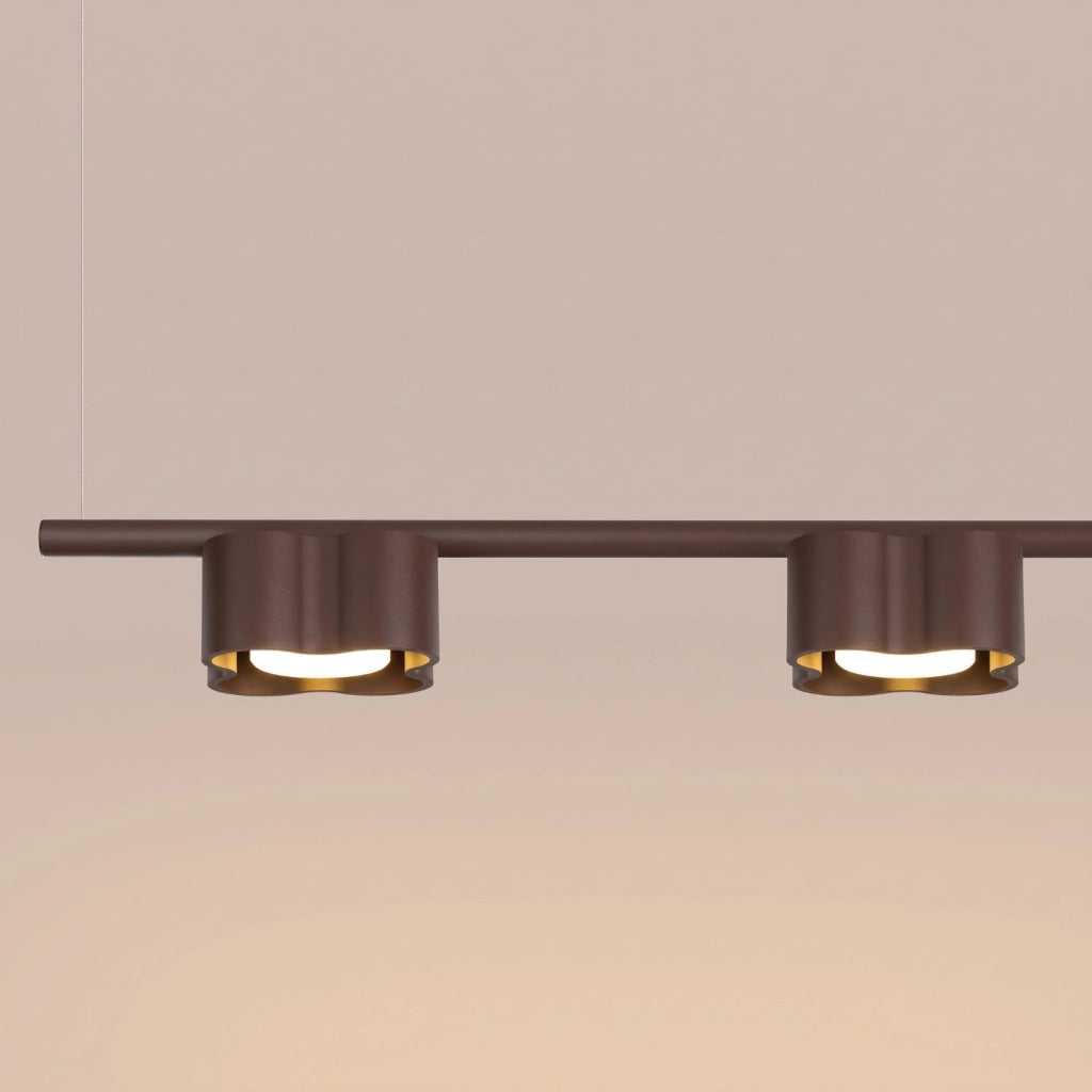 Lampadario OVIO 4 marrone Gx53