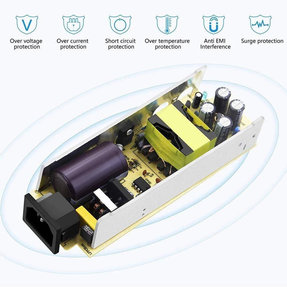 Trade Shop - Adattatore Convertitore Per Presa Accendisigari Spina Rete Da 220v A 12 V Ac-dc -