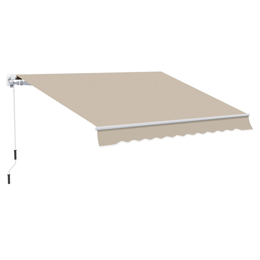 Tenda da Sole Estraibile ¨C zephmum ¨C Grigio+Beige 395x245 cm