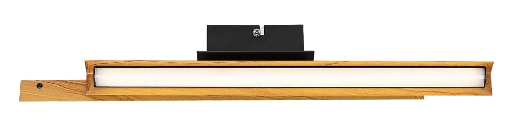 Lampada parete/soffitto LED 12W nero opaco Remiel Rabalux