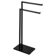 Set di 6 Piantena Portasalviette Loto Nero Due Bracci