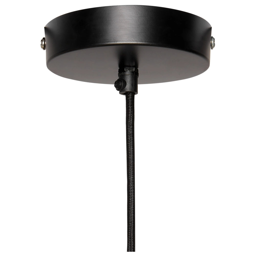 Lampada a sospensione in ferro nero con paralume a cupola in pelle PU Stile moderno e contemporaneo