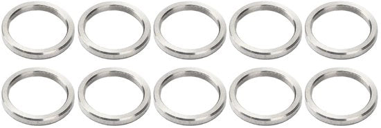 Set di Spaziatori a Anello 15mm OD 12mm ID Rvs Anelli - 10 Pezzi Accessori Hardware Componenti.