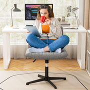 Sedia Ufficio Senza Braccioli, Sedia Ufficio Girevole a 360°, con Ampia Seduta e Oscillazione di 120°, Regolabile in Altezza, per Casa e Ufficio, 71 x 66 cm, 3 Colori