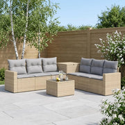 Set di divani 8 pz Beige e Grigio Chiaro 3448339