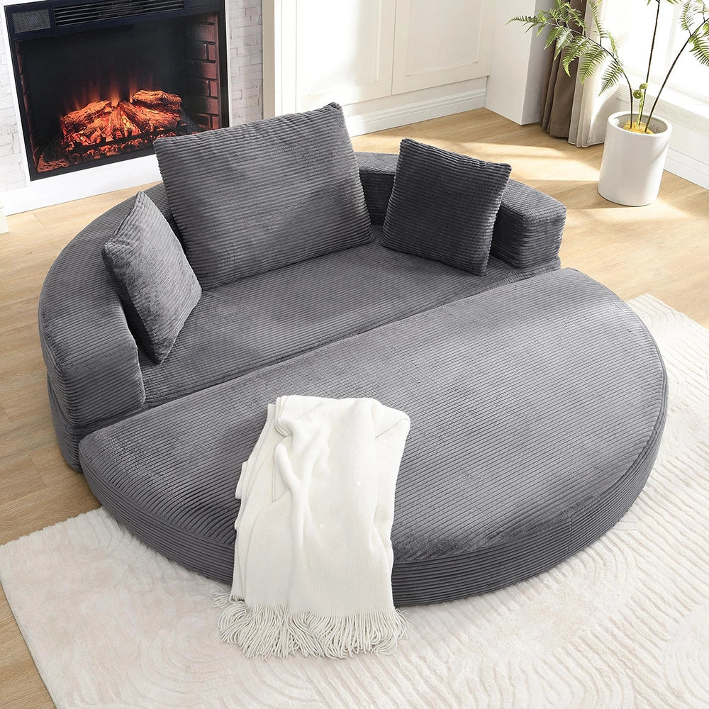 Canap¨¦ letto multifunzionale - Xylo - 173x176 cm - Velours c?t¨¦l¨¦