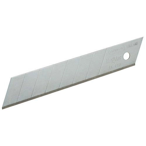 LAMA DI RICAMBIO PER CUTTER PROFESSIONALE METRICA 18x42,5x0,45 mm - confezione 10 pezzi - METRICA