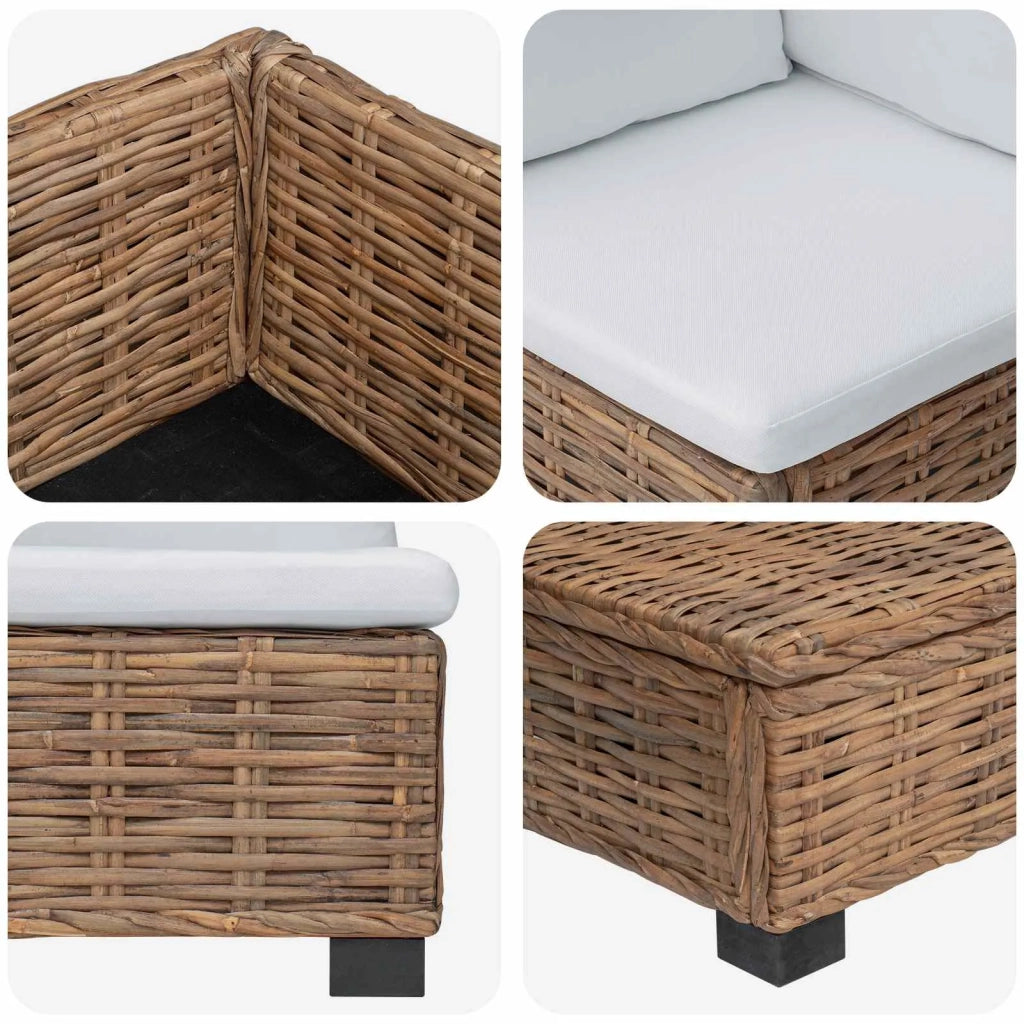 6 pz Set Lounge in Rattan con Cuscini GENDT Rattan naturale 3429870