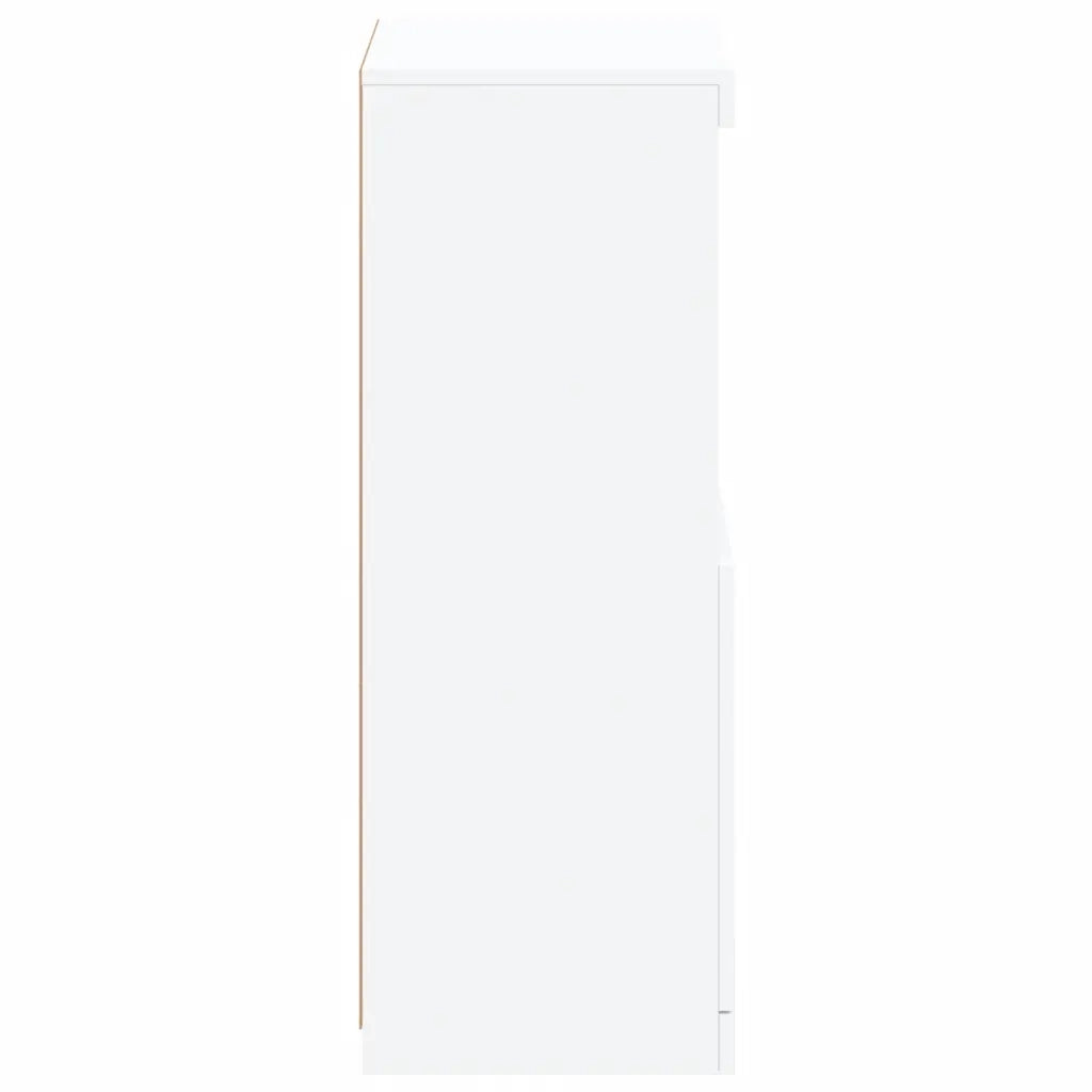 Credenza | Madia | Buffet da pranzo | Armadio da pranzo con Luci LED Bianca 41x37x100 cm