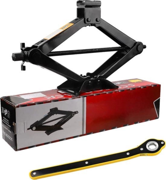 Krik da Garage 2,5 ton - Incluso 360° Attivita' a Coda - Con Chiave a Tracolla - Robusto e Efficiente