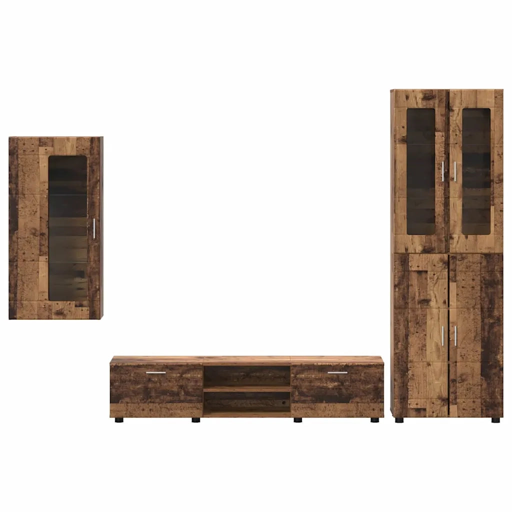 Set mobile TV FLORIN 3 pcs Legno vecchio Legno multistrato