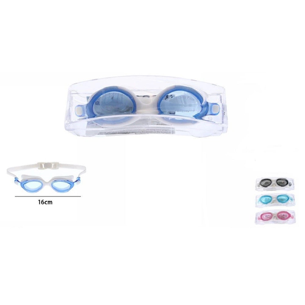 Trade Shop - Occhialini Occhiali Per Nuoto Piscina Mare Sport Estate Colorati 16 Cm 71567 -