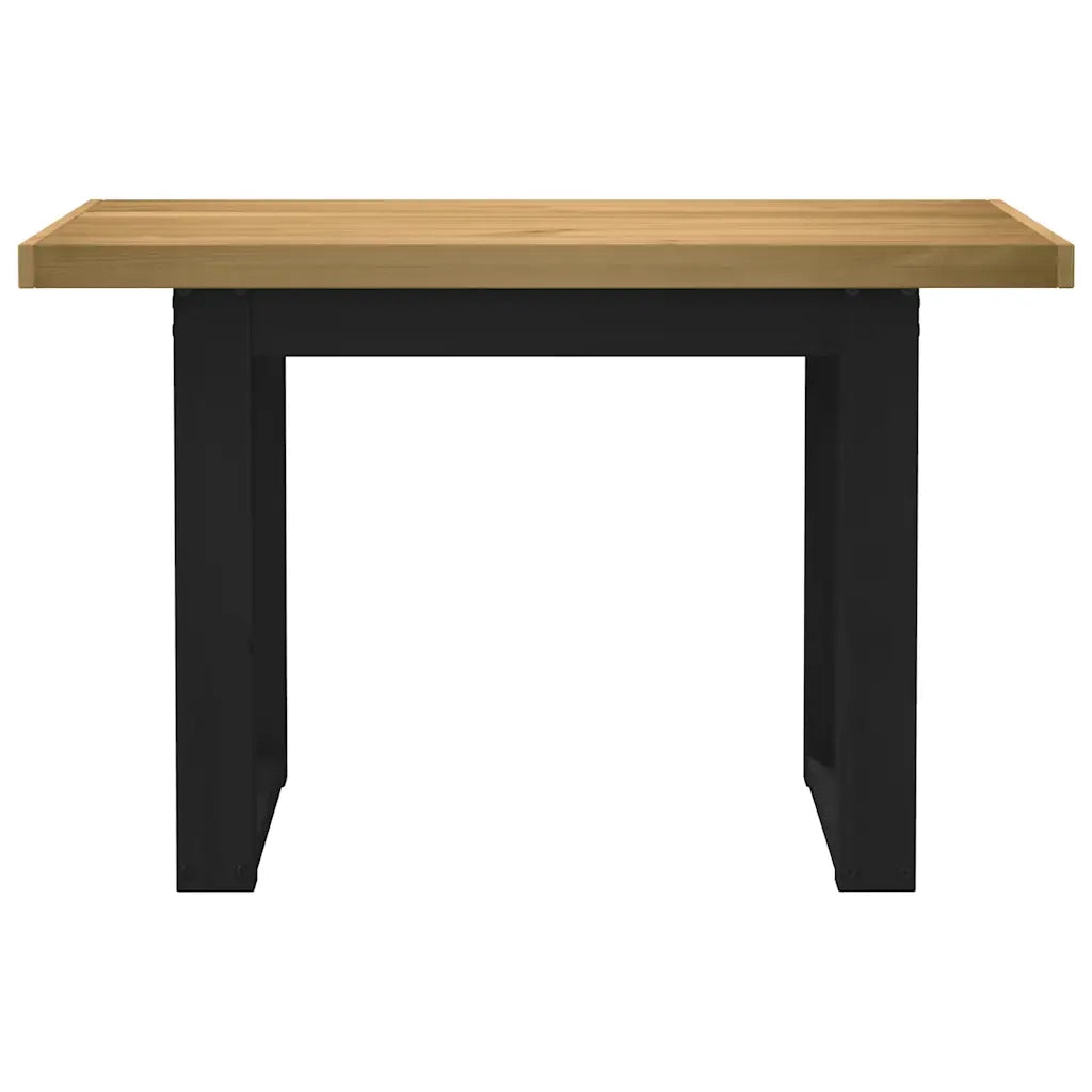 vidaXL Scrivania NOAIN Gambe a Forma di U 120x50x75 cm Legno Massello