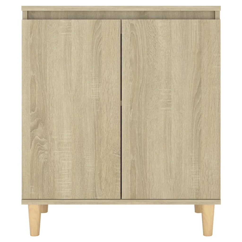 Buffet credenza cassettiera armadio mobile contenitore organizer per cucina soggiorno salotto con gambe in legno Sonoma legno marrone ingegnerizzato 02_0030089