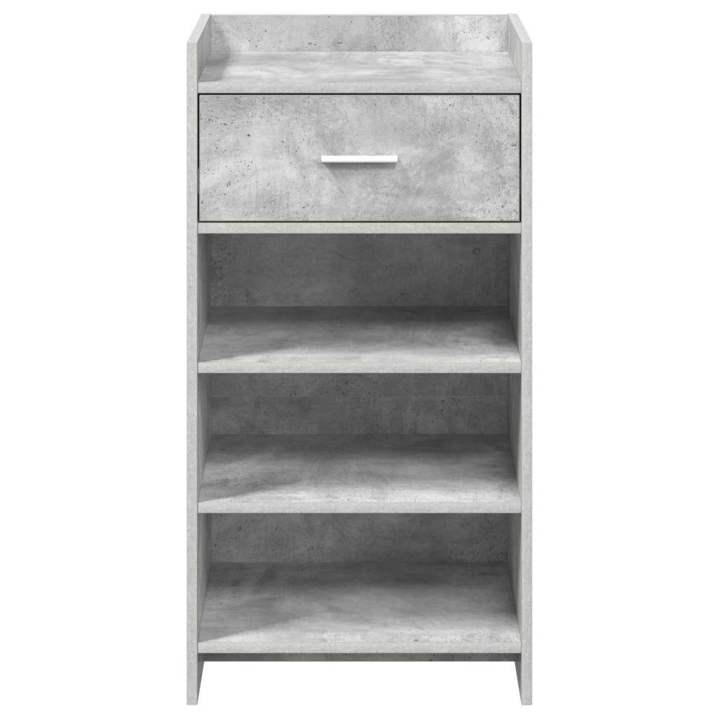 Mobile per scarpe con cassetto Grigio Cemento 48 x 36 x 92 cm 8011350