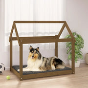Cuccia per Cani Ambra 101x70x90 cm in Legno Massello di Pino 822215