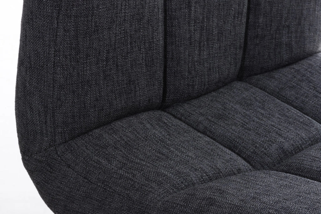 Sgabello Peru Stoffa grigio scuro