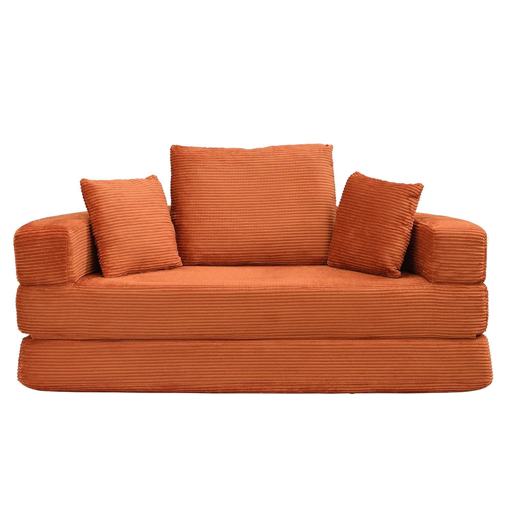 Canap¨¦ letto multifunzionale - Xylo - 173x176 cm - Velours c?tel¨¦ - Modulare