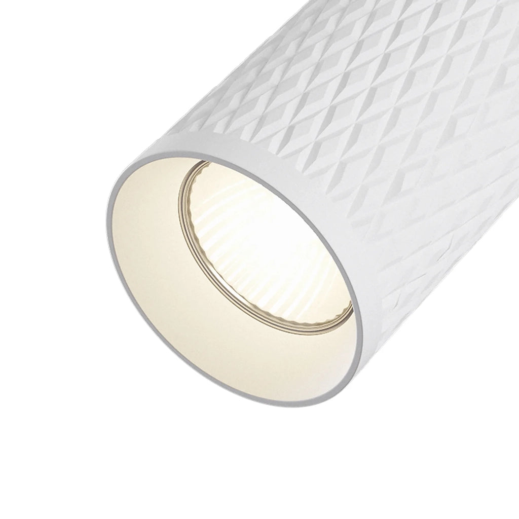 Maytoni Lampada da soffitto moderna Focus Design 1 luce GU10 bianco metallo