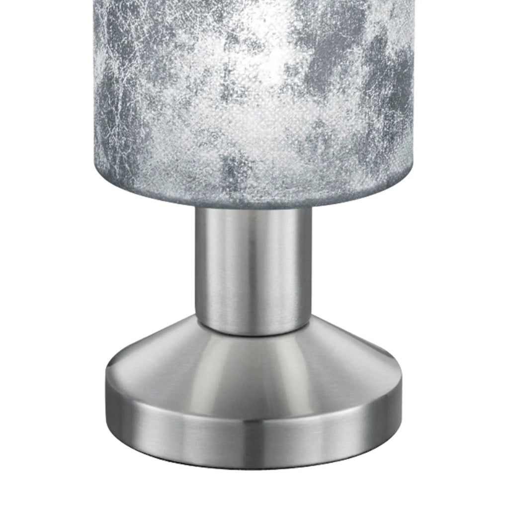 LÚZETE - LAMPADA DA TAVOLO PICCOLO PARALUME ARGENTO