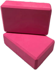 Set di 2 blocchi EVA - Blocchi di schiuma EVA ad alta densità per supporto e approfondimento delle pose, miglioramento della forza, dell'equilibrio e della flessibilità - Leggero, ideale per uso domestico o in palestra - Rosso rubino