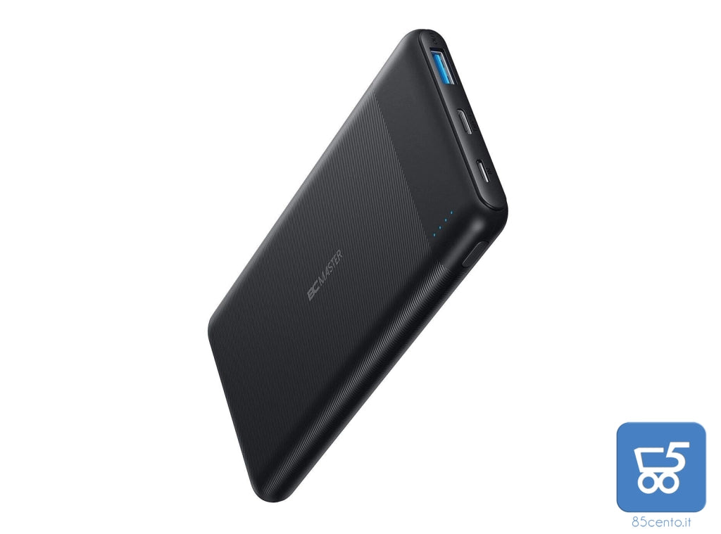 Caricabatterie Portatile BCMASTER 10000mAh USB C PowerBank per iPhone iPad e dispositivi USB ricarica rapida 3.0
