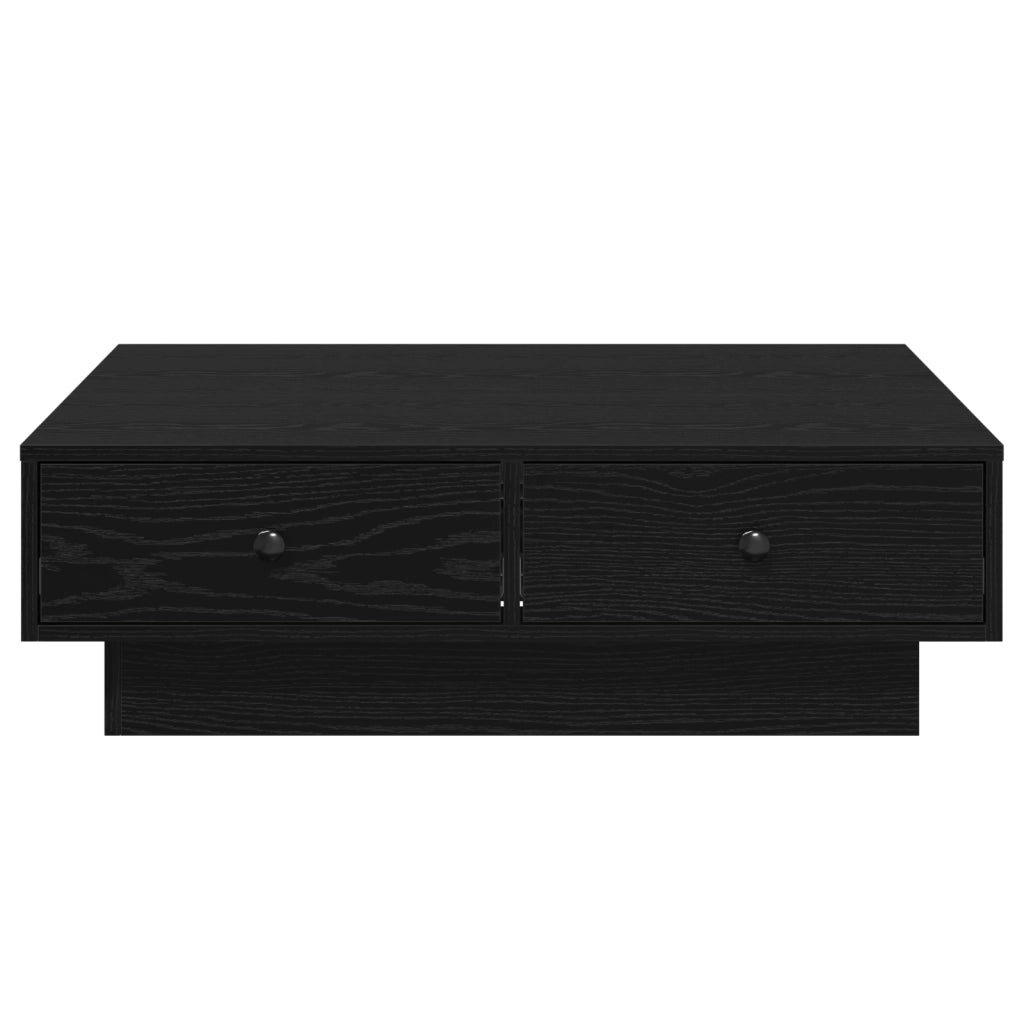 Tavolino da CaffÃ¨ Rovere nero Legno ingegnerizzato 90 x 90 x 28 cm