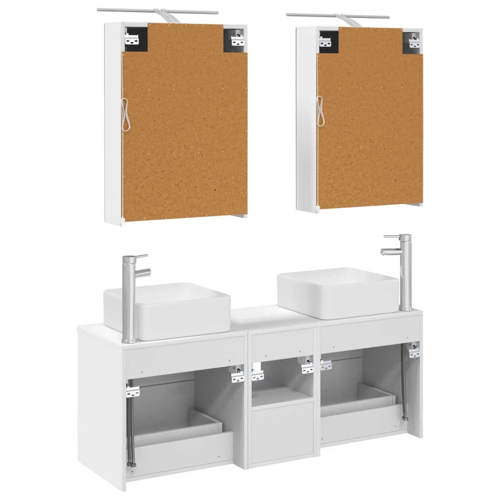 Set di mobili per il bagno 5 pcs Bianco 3406751