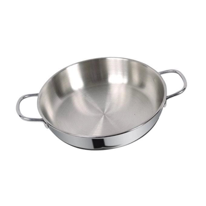 Metalsomma Tegame cm 28 dune in Acciaio aisi 304 con Triplo Fondo Superthermical
