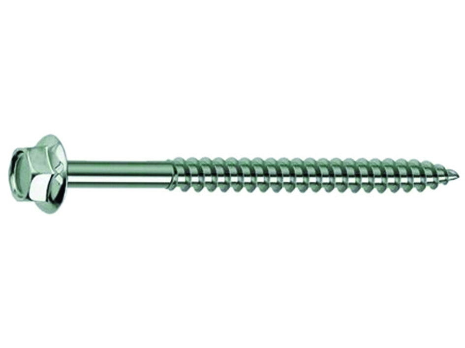 VITE TIRAFONDI PER LEGNO TESTA ESAGONO- - ø mm.6x150 - 100 pezzi AMBROVIT