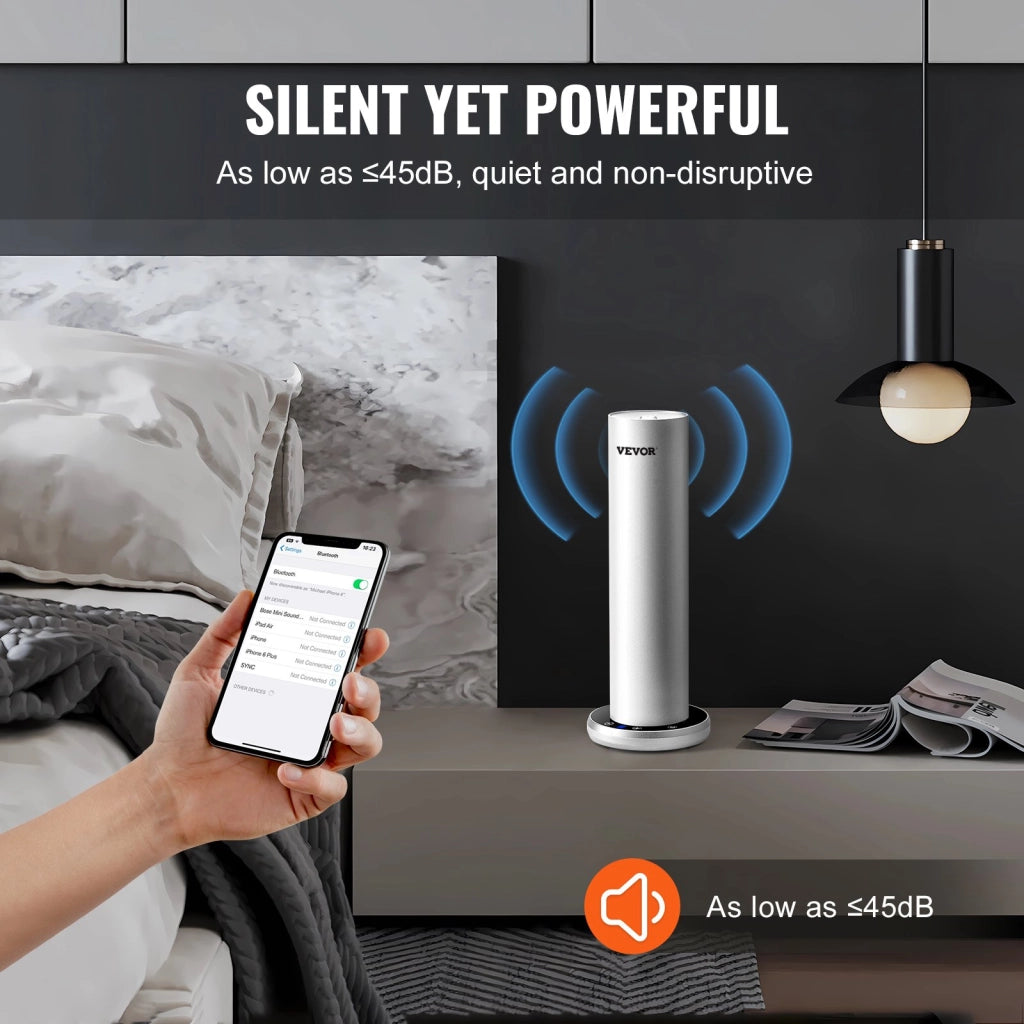 Diffusore di aromi ad aria fredda Bluetooth 120 ml in lega di alluminio SE8150D-V2.0 per casa e ufficio 5W
