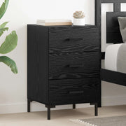 Armadio da Notte Rovere Nero 40 x 40 x 66 cm Legno multistrato 882118