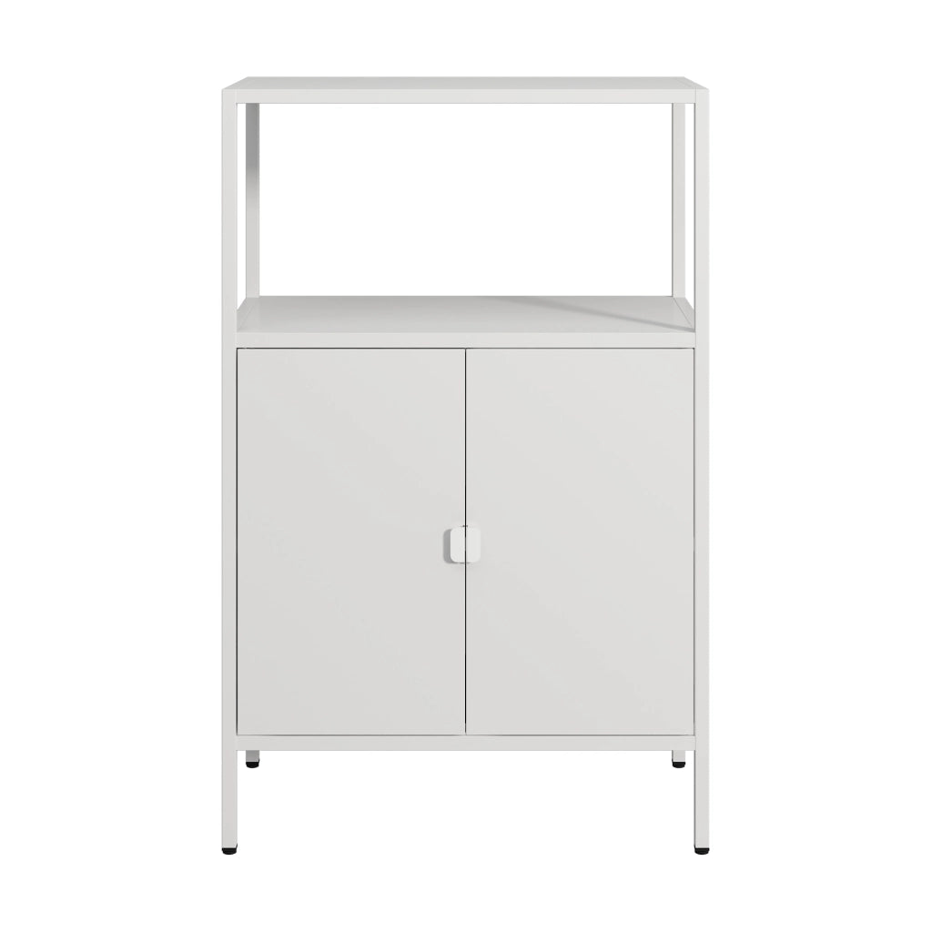 Armadio da Ufficio Hailuoto per Archivio 110 x 70 x 40 cm Acciaio Grigio chiaro [en.casa]