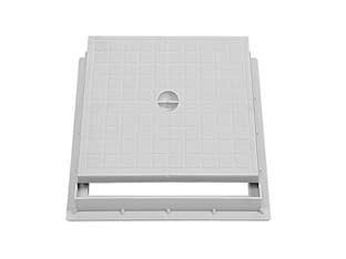 CHIUSINO CON TELAIO PER POZZETTO- - cm.30x30 - 2 pezzi