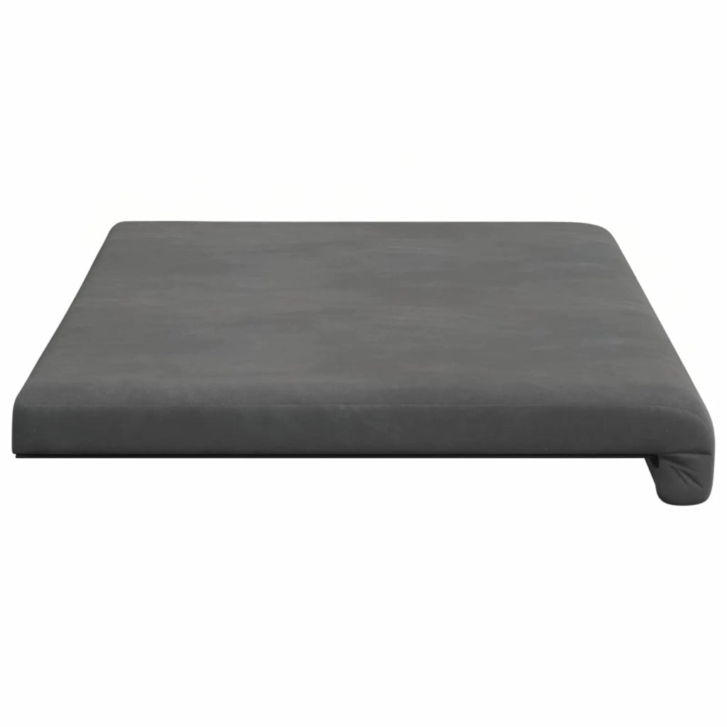 Cuscino per panchina Velluto (V) Grigio Scuro Profondità 35 cm 42043253