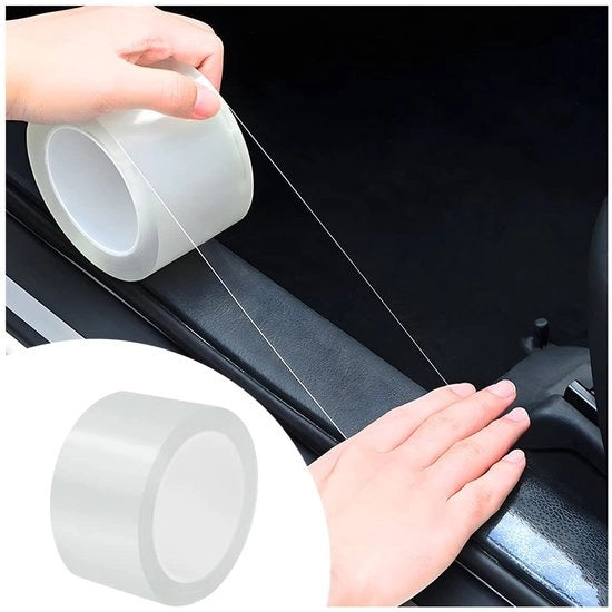Protezione Anticollisione 5D a Fibra di Carbonio - Protezione Anticollisione - Adesivo per Auto - Accessori Esterni - Universale - Facile da Installare - Protezione della Porta