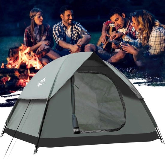 Tenda per campeggio, tende a cupola per 2-3 persone (S)/3-4 persone (L), tenda per famiglie, tende per campeggio e trekking, impermeabili a acqua e vento, tenda da montare velocemente per picnic, escursioni, attività all'aperto