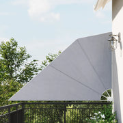 Tenda Laterale per Balcone Pieghevole Grigia 160x240 cm 880188