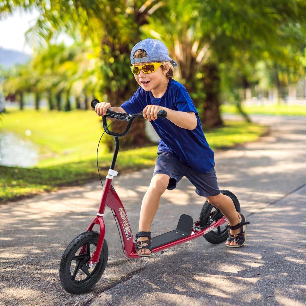 Patinete Bambini ¨C Zephmum ¨C 120x52x80-88 cm Rosso