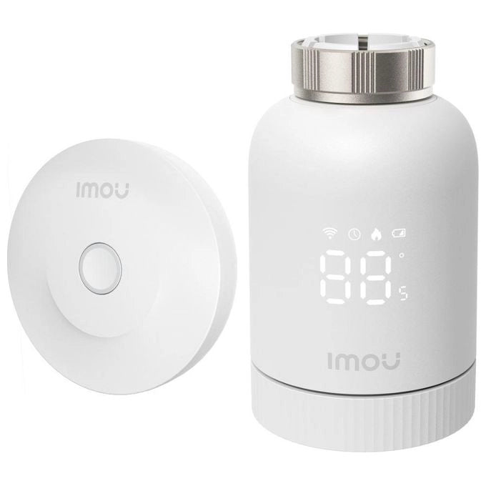 Imou MODEL874 Kit Termovalvola Smart TRV1 Hub Zigbee ZG2-EU Wi-Fi Zigbee 3.0 Controllo Vocale Alexa Google