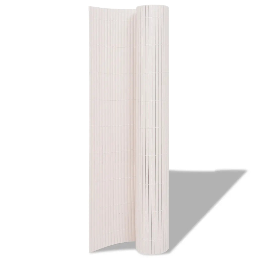 Recinzione da Giardino a Doppio Lato 90x300 cm Bianca 43622