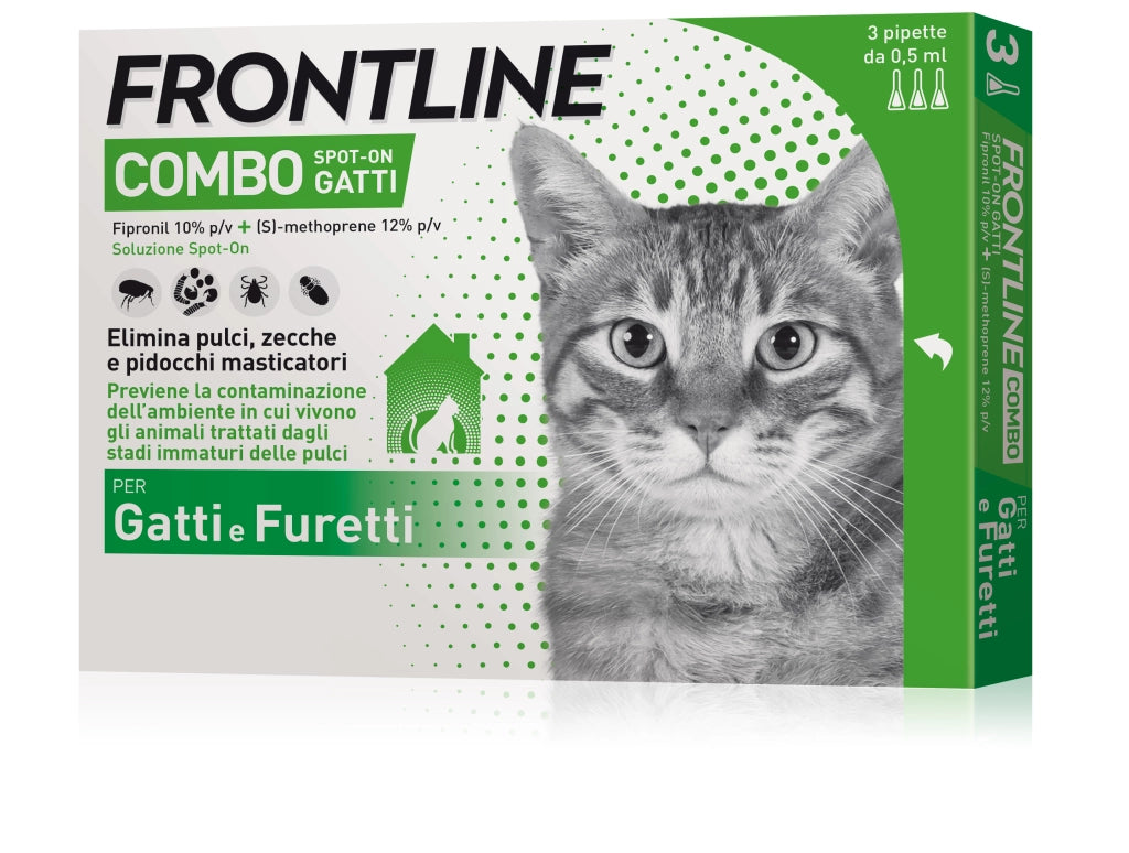 Frontline Combo ANTIPARASSITARIO COMBO   per gatti (cf. 3 pipette)