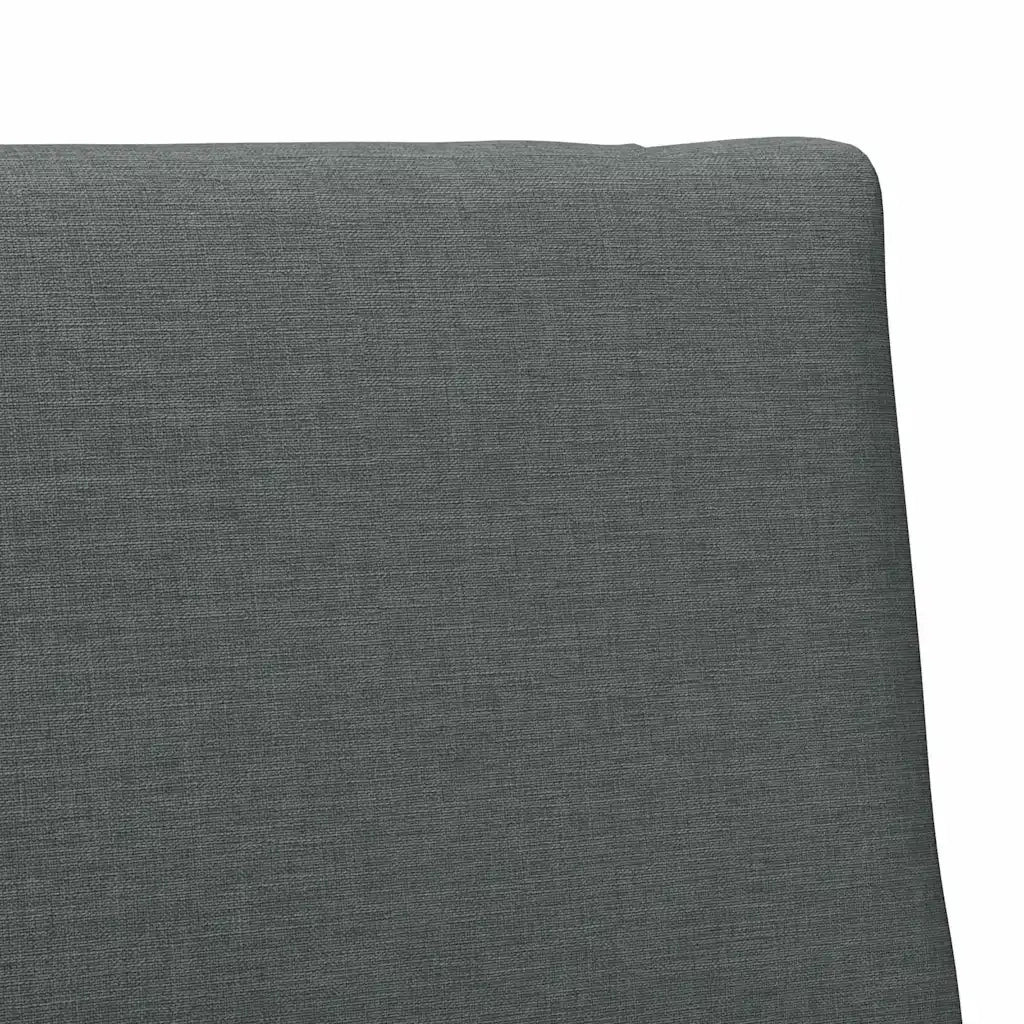 Testiera imbottita Grigio scuro 100 cm Pino massello 879135