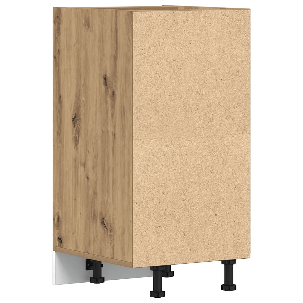 Pensile da cucina | Armadio Inferiore ¡°Riga¡± Rovere Artigianale 40x44,5x81,5 cm